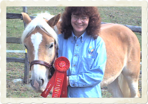 Linda and her horse Copper Boy